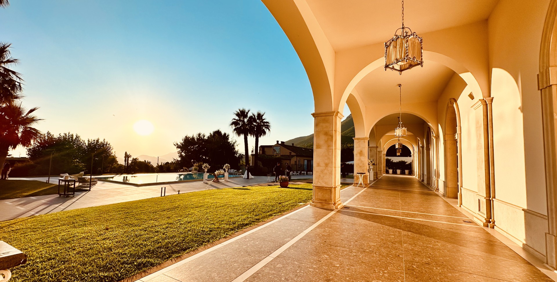 Facciata storica Tenuta Leone location matrimoni Salerno
